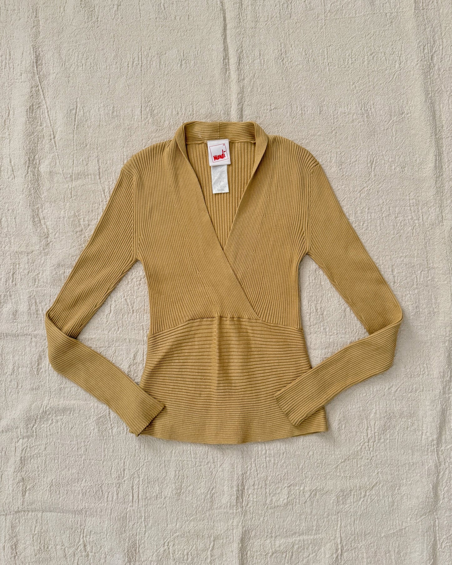 Vintage 90s Ribbed Long Sleeve | Small