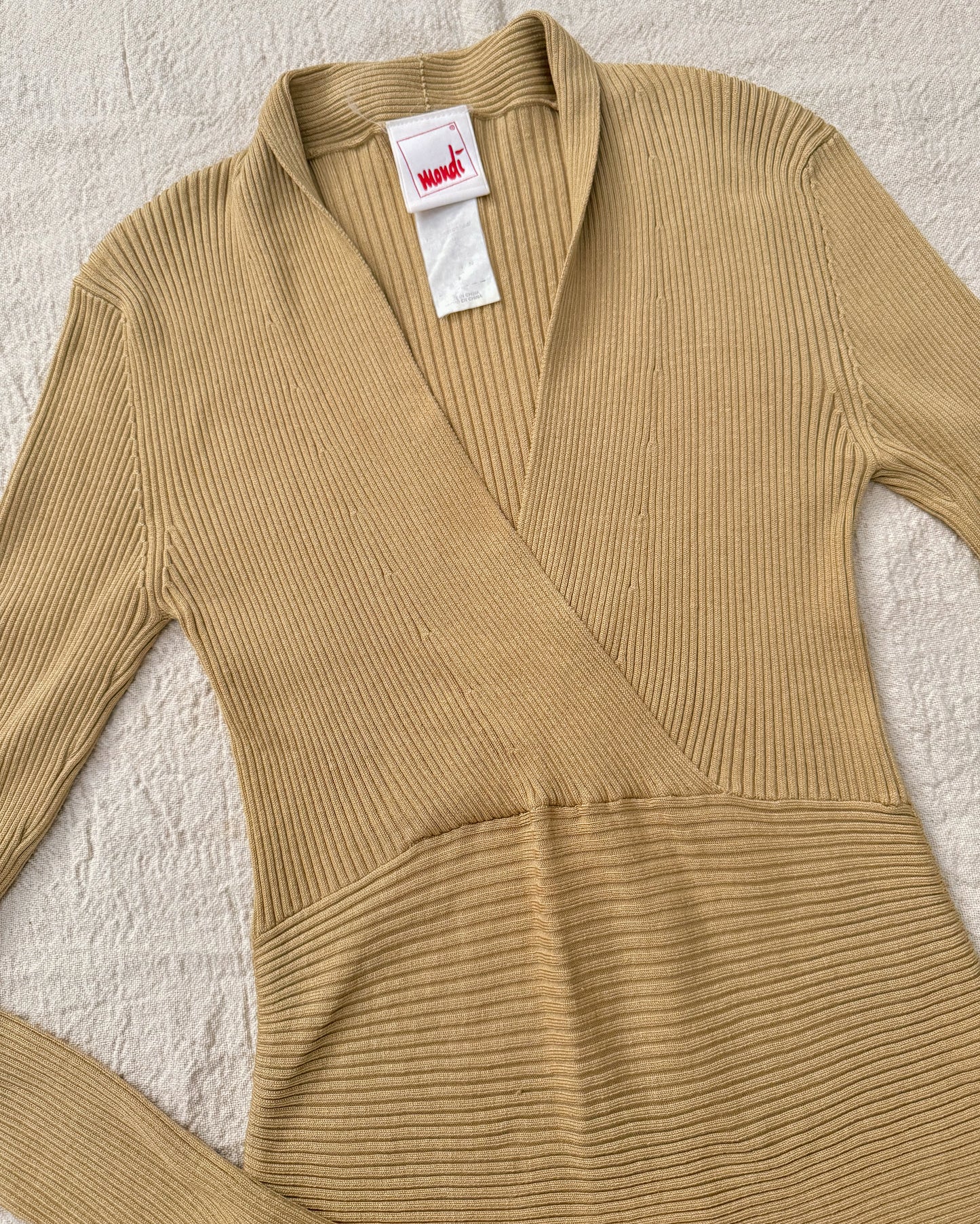 Vintage 90s Ribbed Long Sleeve | Small