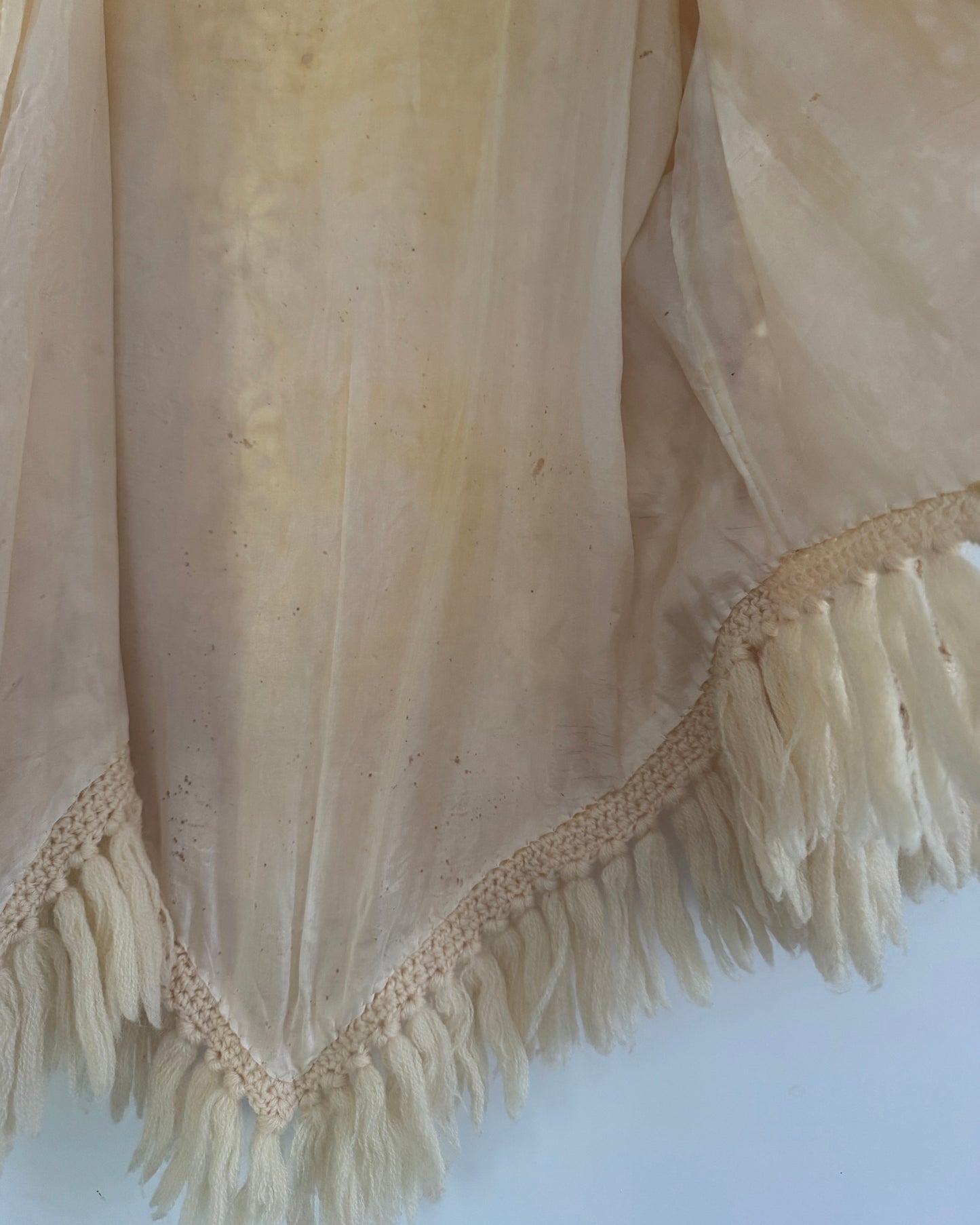 Vintage 70s Floral Tassel Cardigan | Size S/M