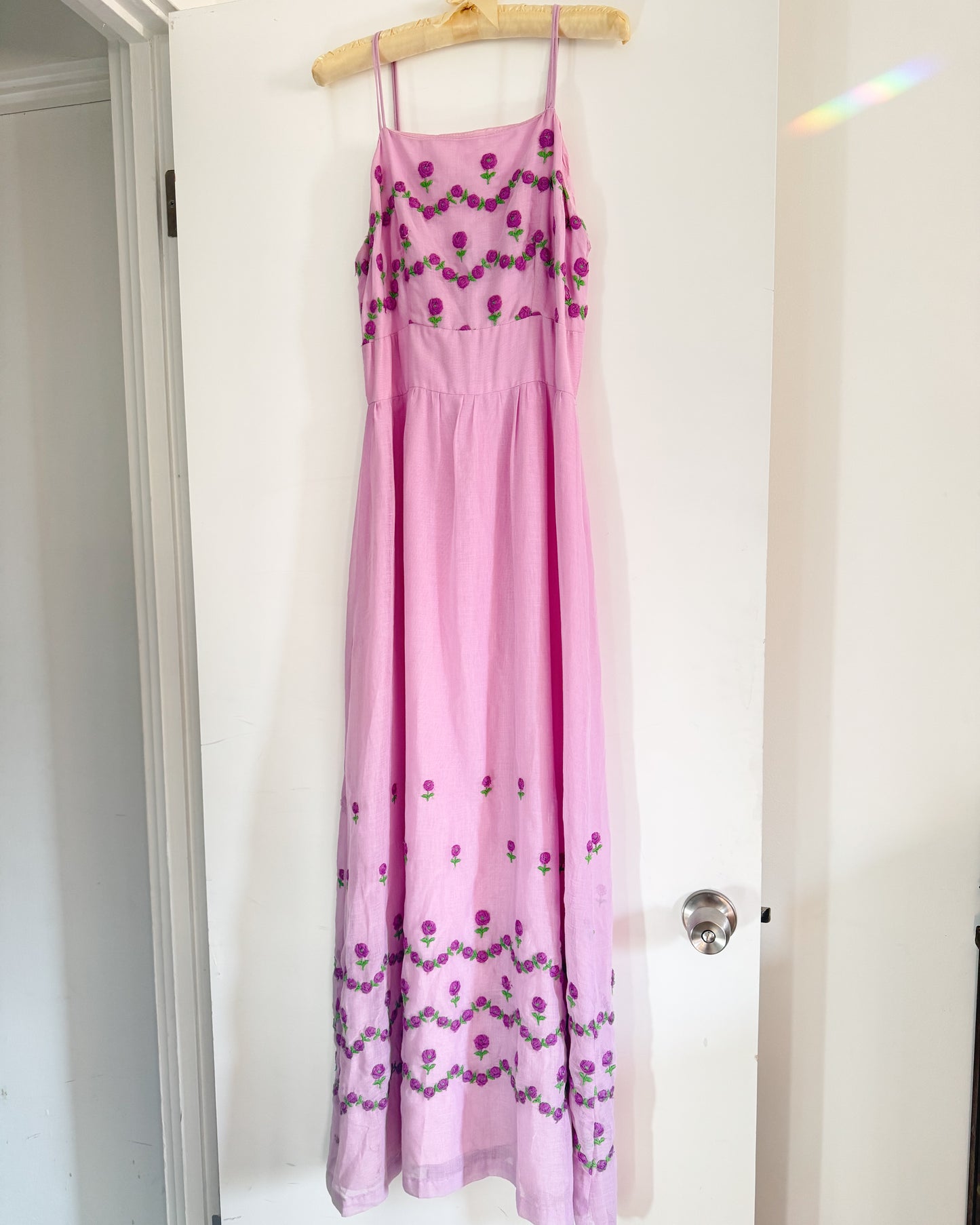 Vintage 50s/60s Lavender Floral Dress | Size Small