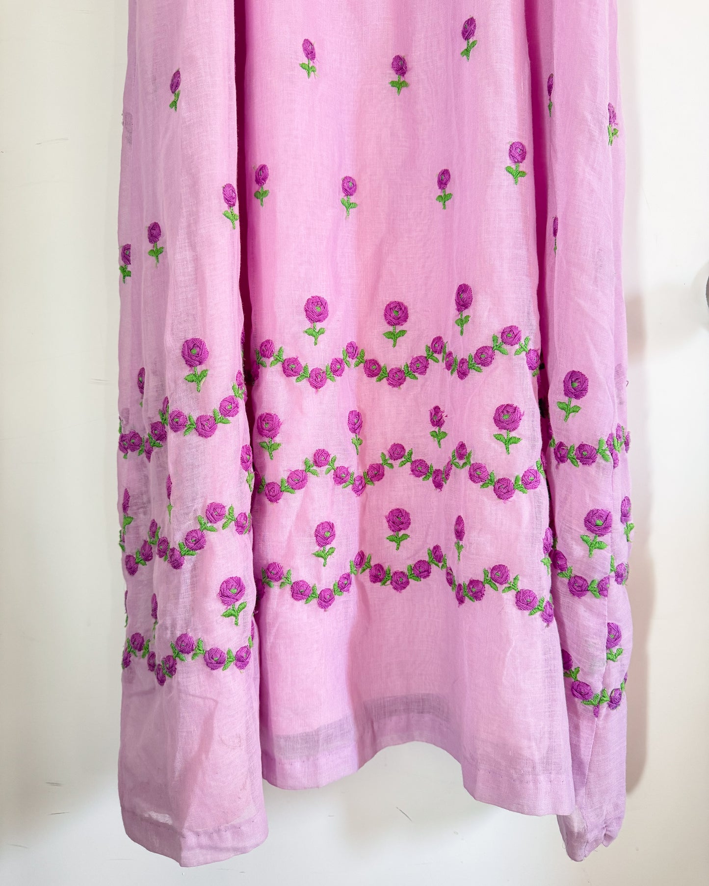 Vintage 50s/60s Lavender Floral Dress | Size Small