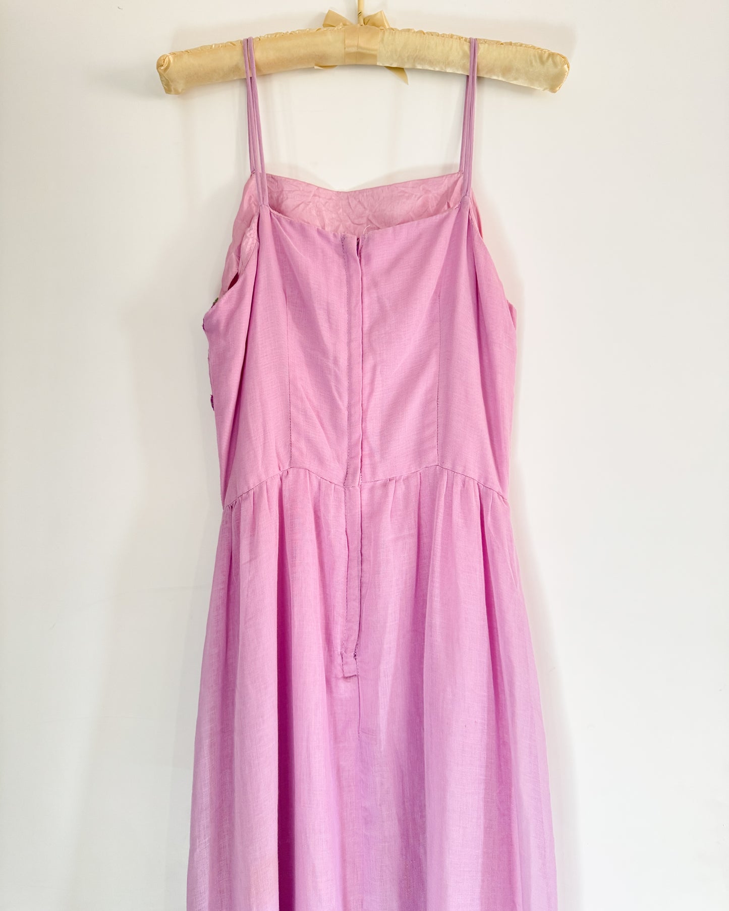 Vintage 50s/60s Lavender Floral Dress | Size Small