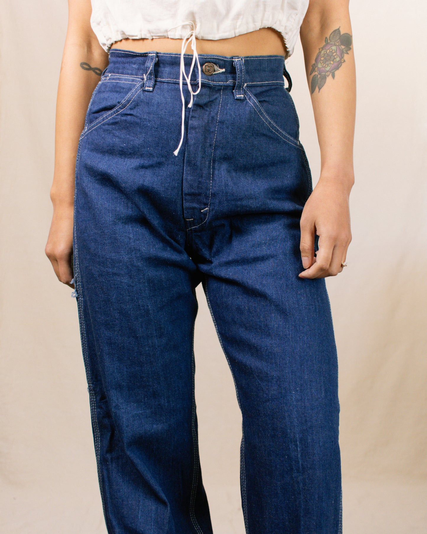 Vintage 60s DeeCee Carpenter Jeans | Size 24"/25"