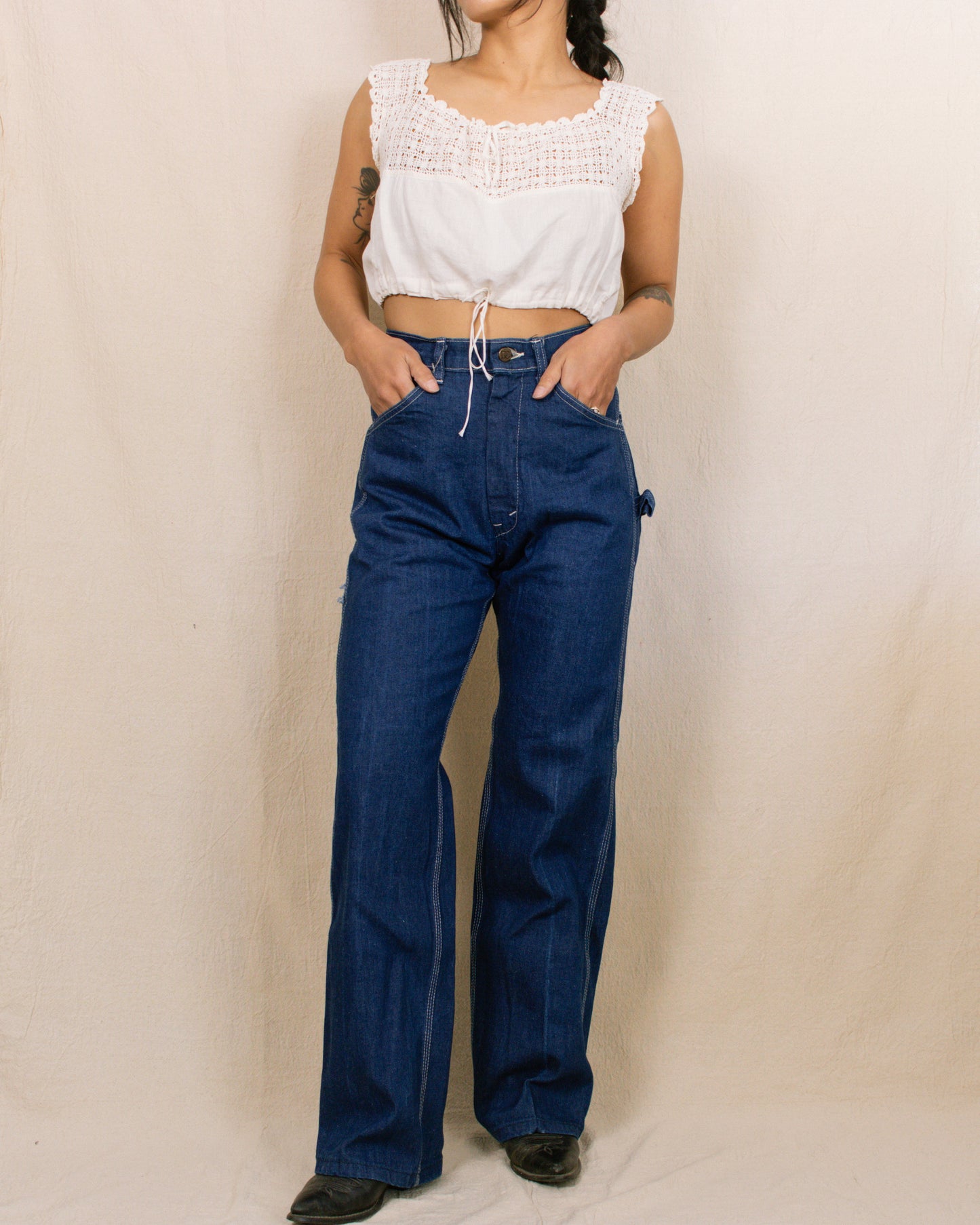 Vintage 60s DeeCee Carpenter Jeans | Size 24"/25"