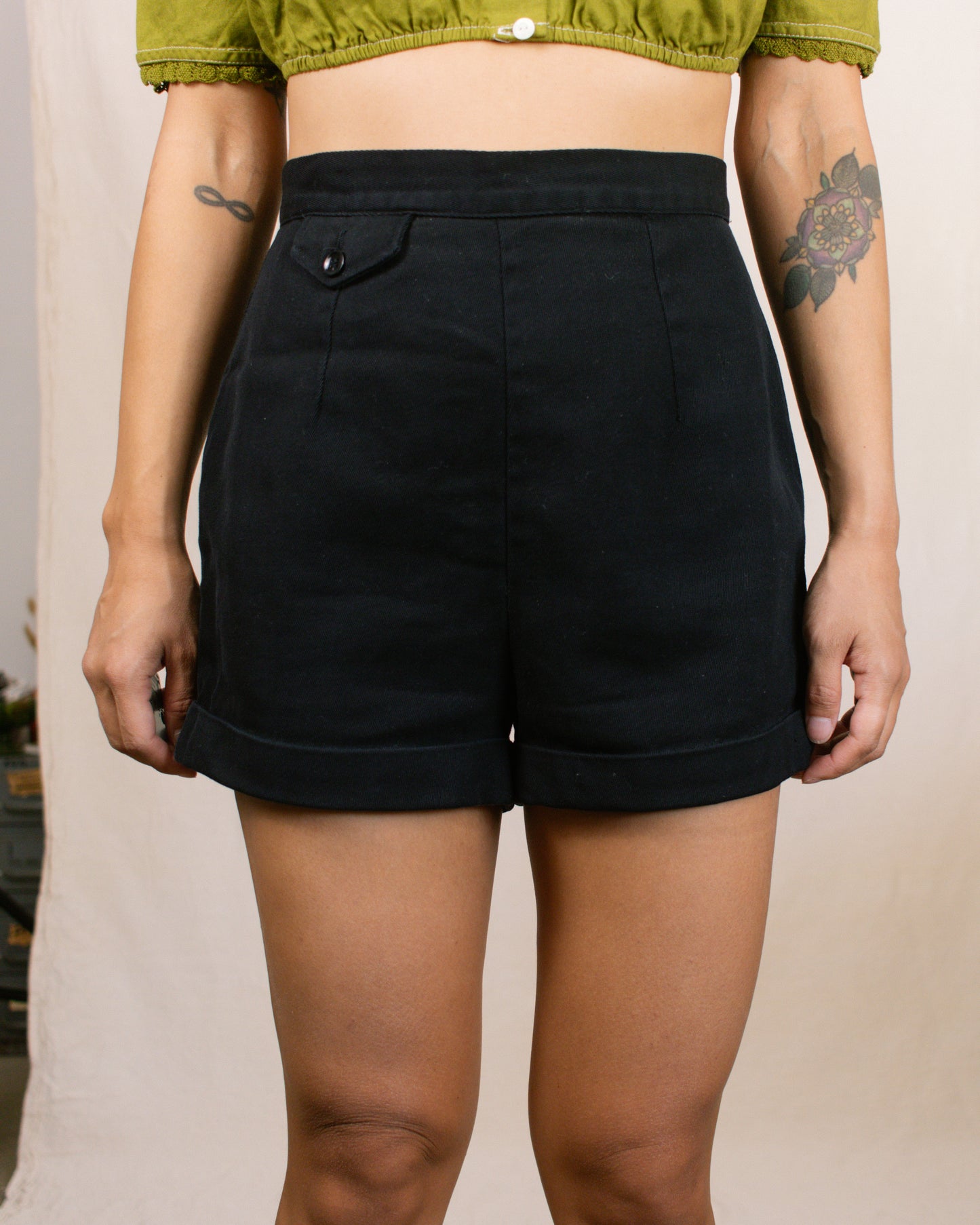 Vintage 50s Black Jantzen Shorts | Size 26"