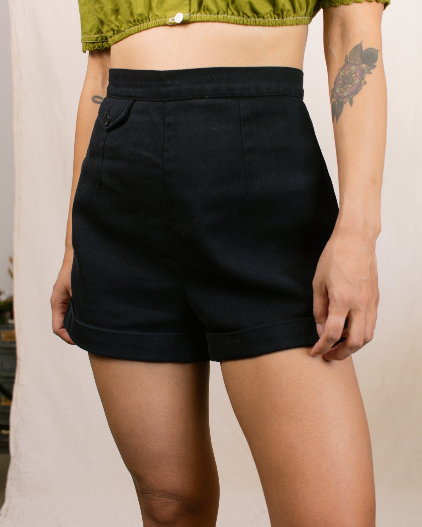 Vintage 50s Black Jantzen Shorts | Size 26"