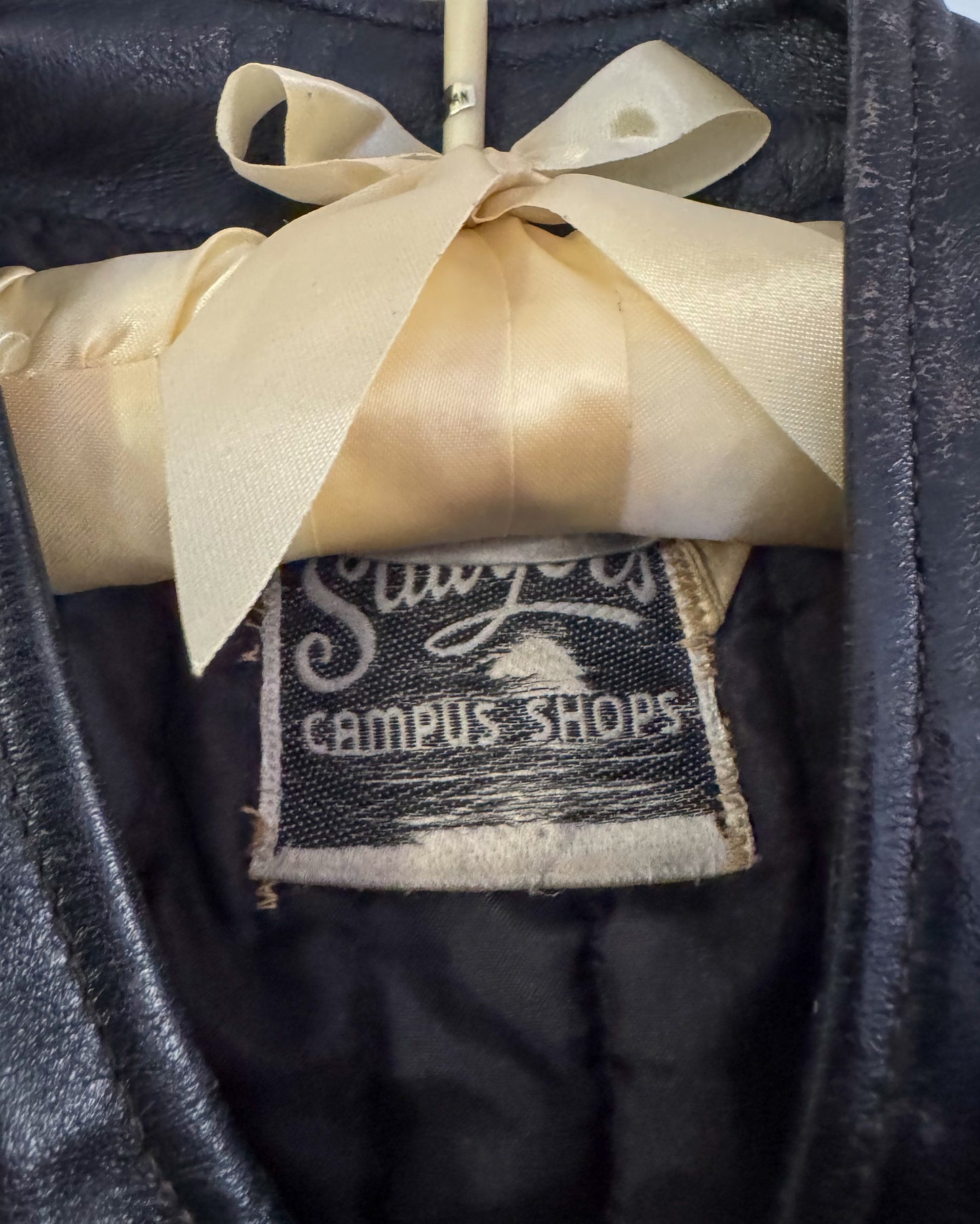 Vintage 60s Leather Biker Jacket | Size Small-Medium