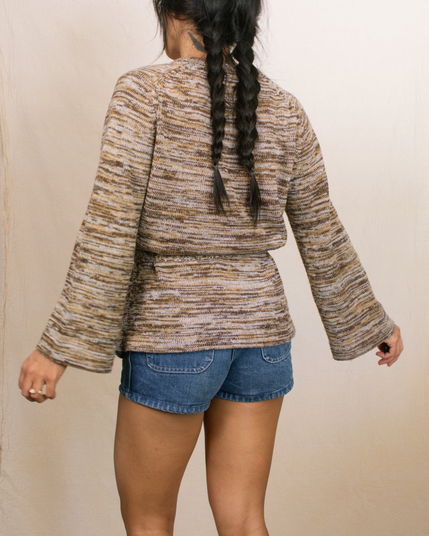 Vintage 60s Brown Tunic Sweater | Size Small-Medium
