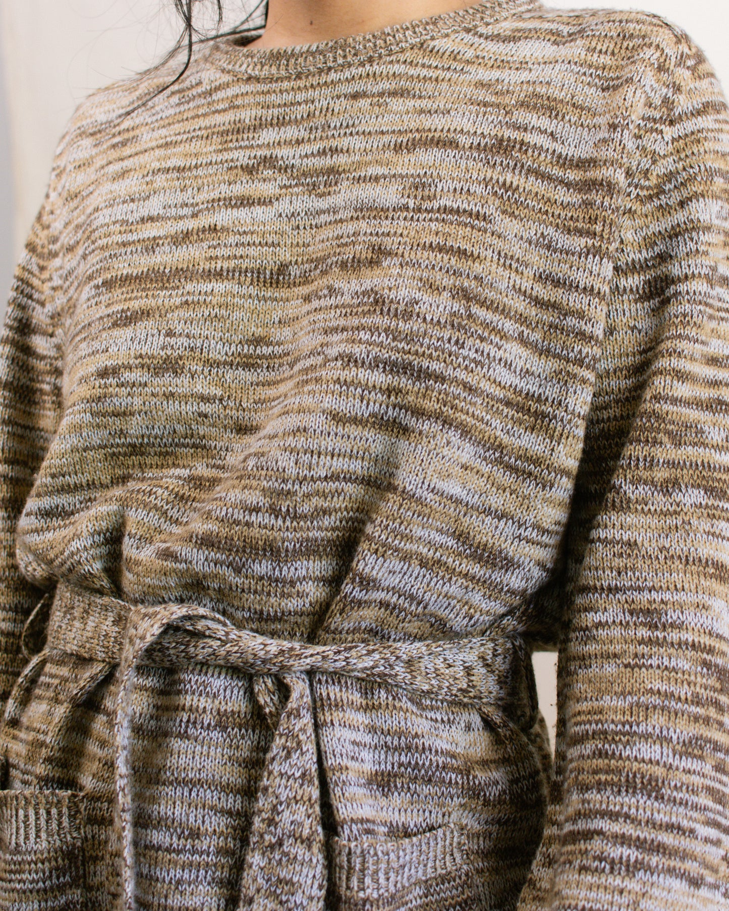 Vintage 60s Brown Tunic Sweater | Size Small-Medium