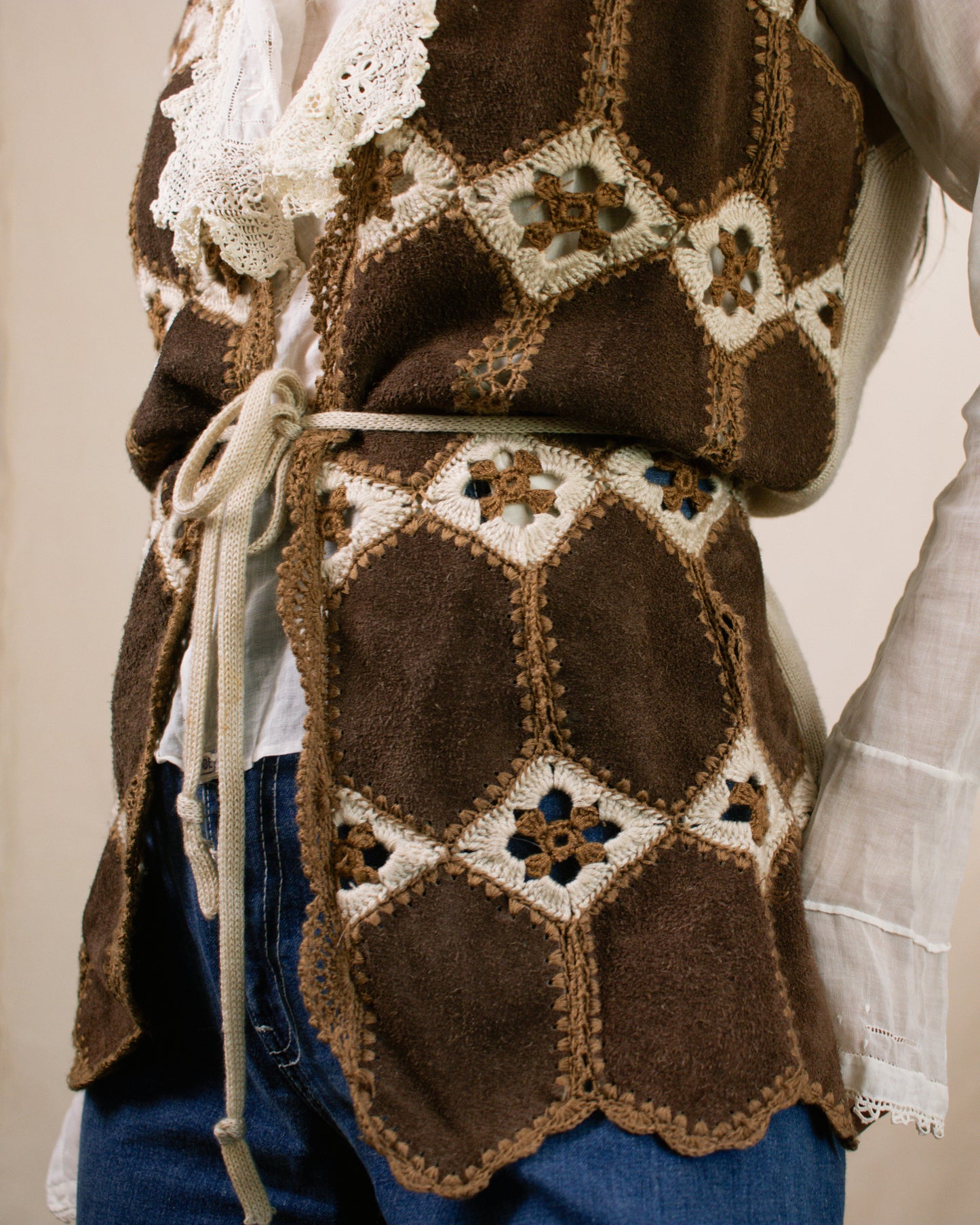 Vintage 70s Suede Vest | Size M/L