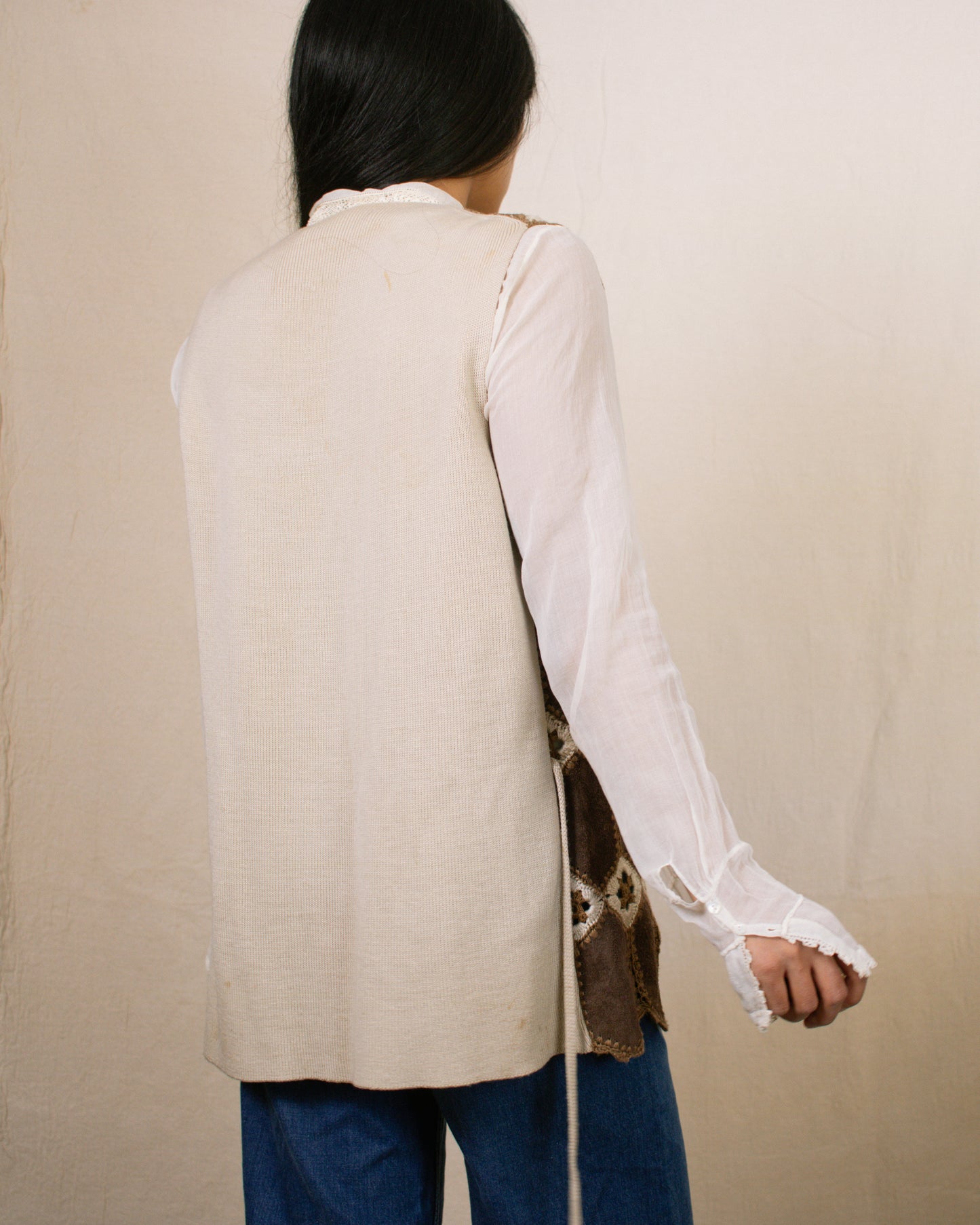 Vintage 70s Suede Vest | Size M/L