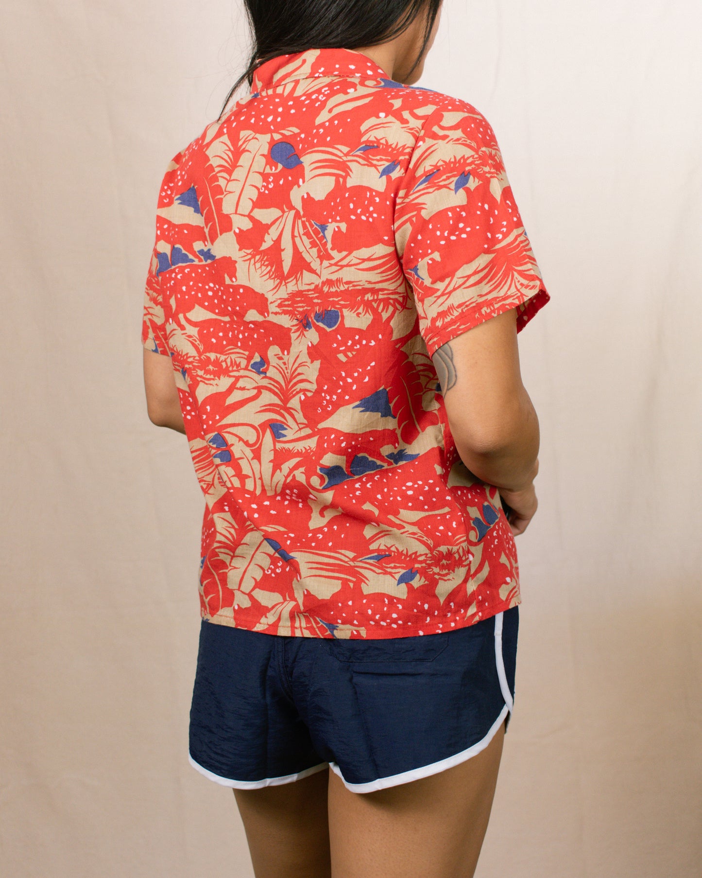 Vintage 80s Tropical Shirt | Size Small