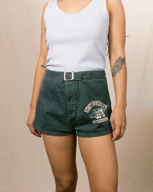 Vintage 60s Gym Shorts | Size 26-28”