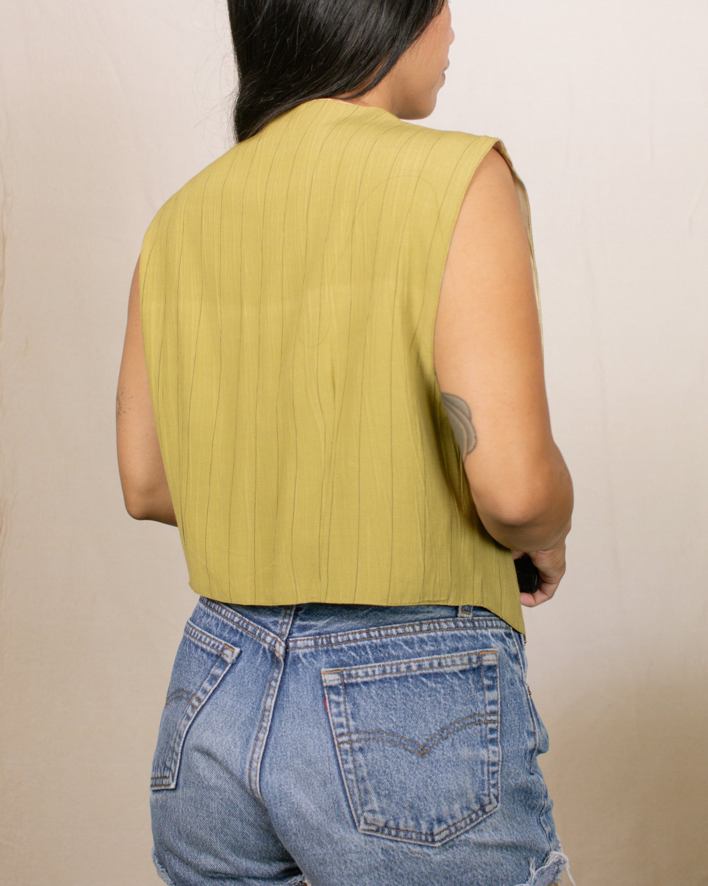 Vintage 80s Green Vest | Size S-M