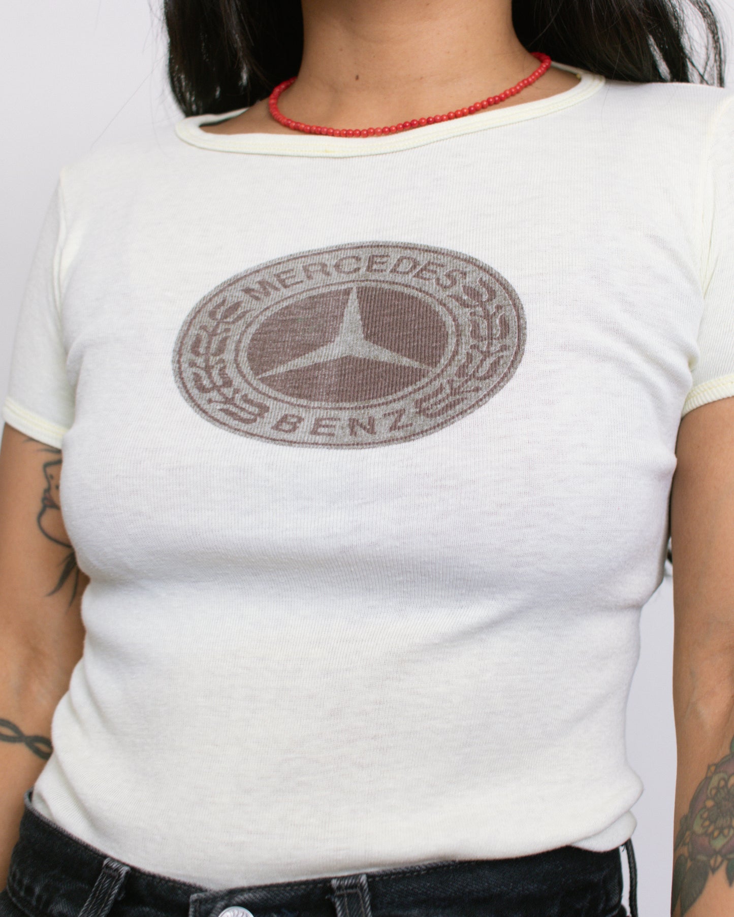 Vintage 70s Mercedes Shirt | Size XS