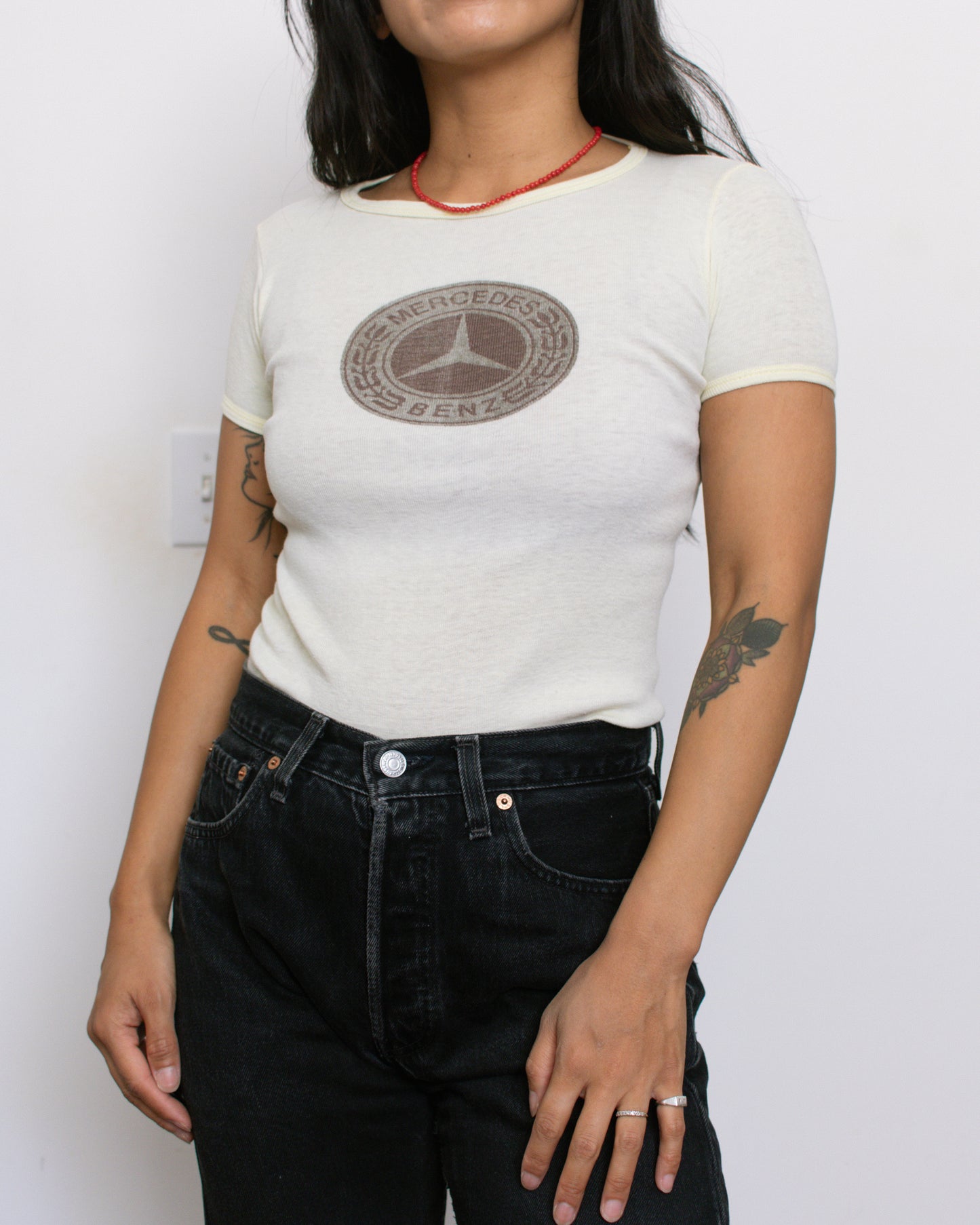 Vintage 70s Mercedes Shirt | Size XS