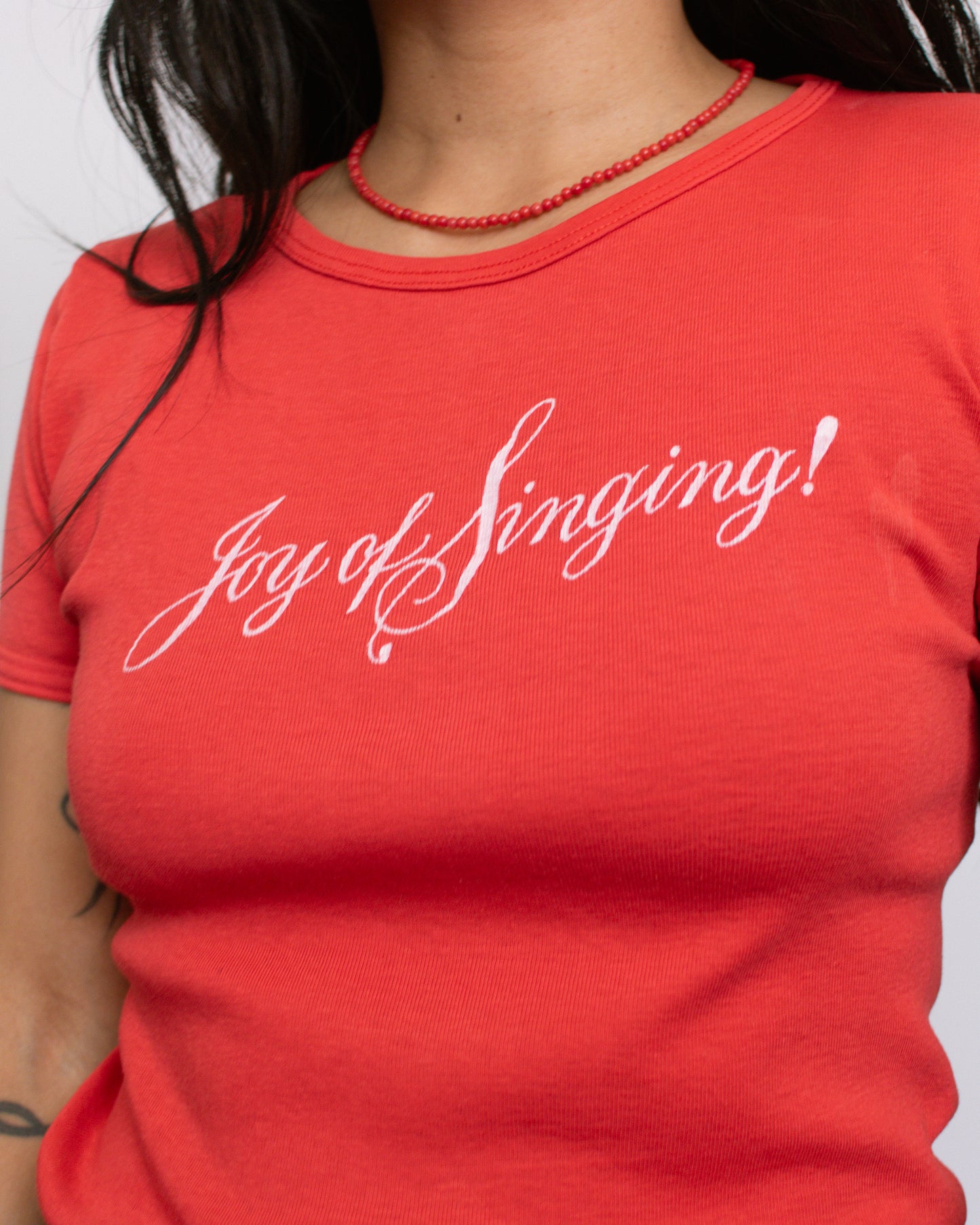 Vintage 70 Red "Joy of Singing" Shirt | Size Small