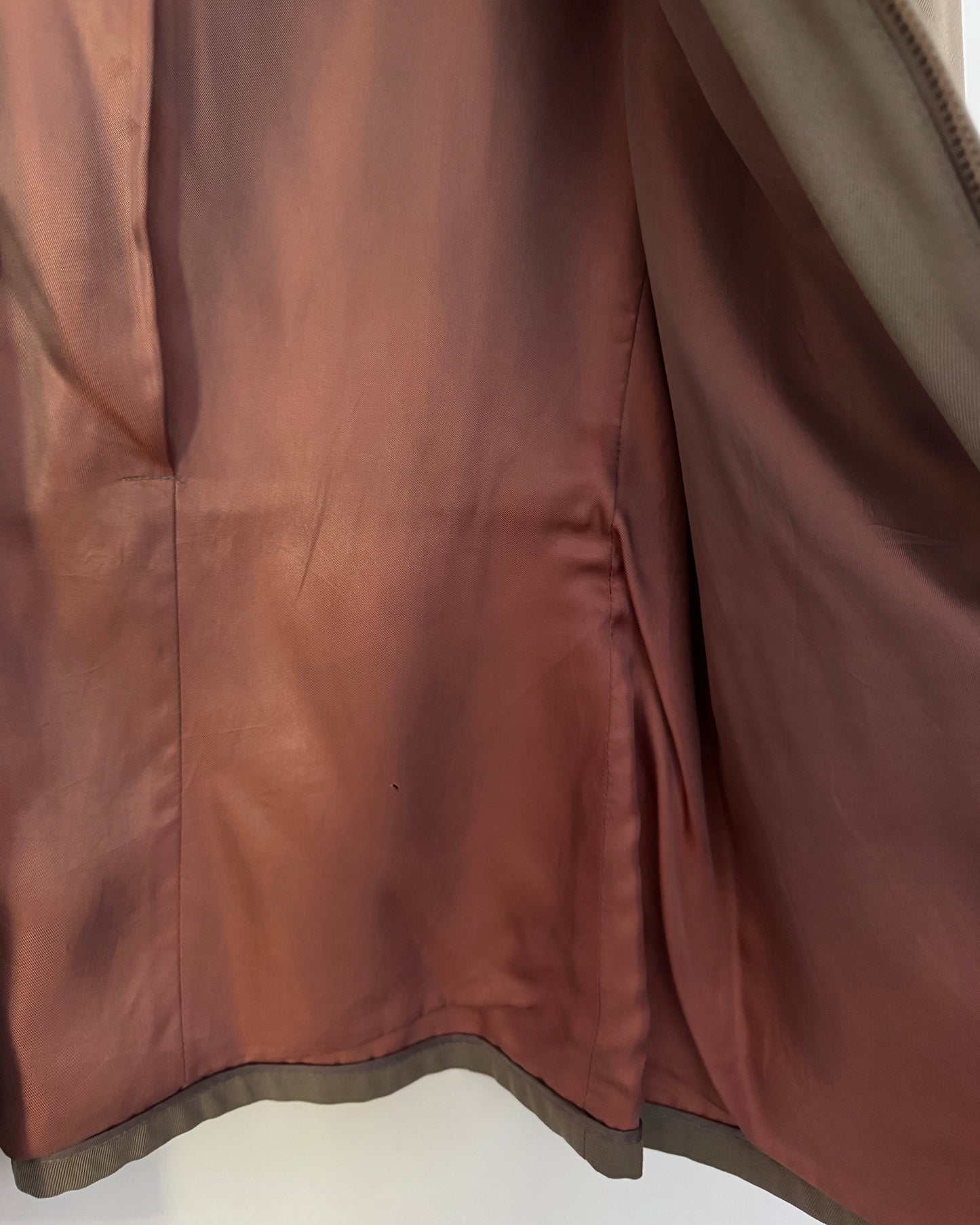 Vintage 50s Unisex Taupe Jacket | Women's Large, Men's S/M