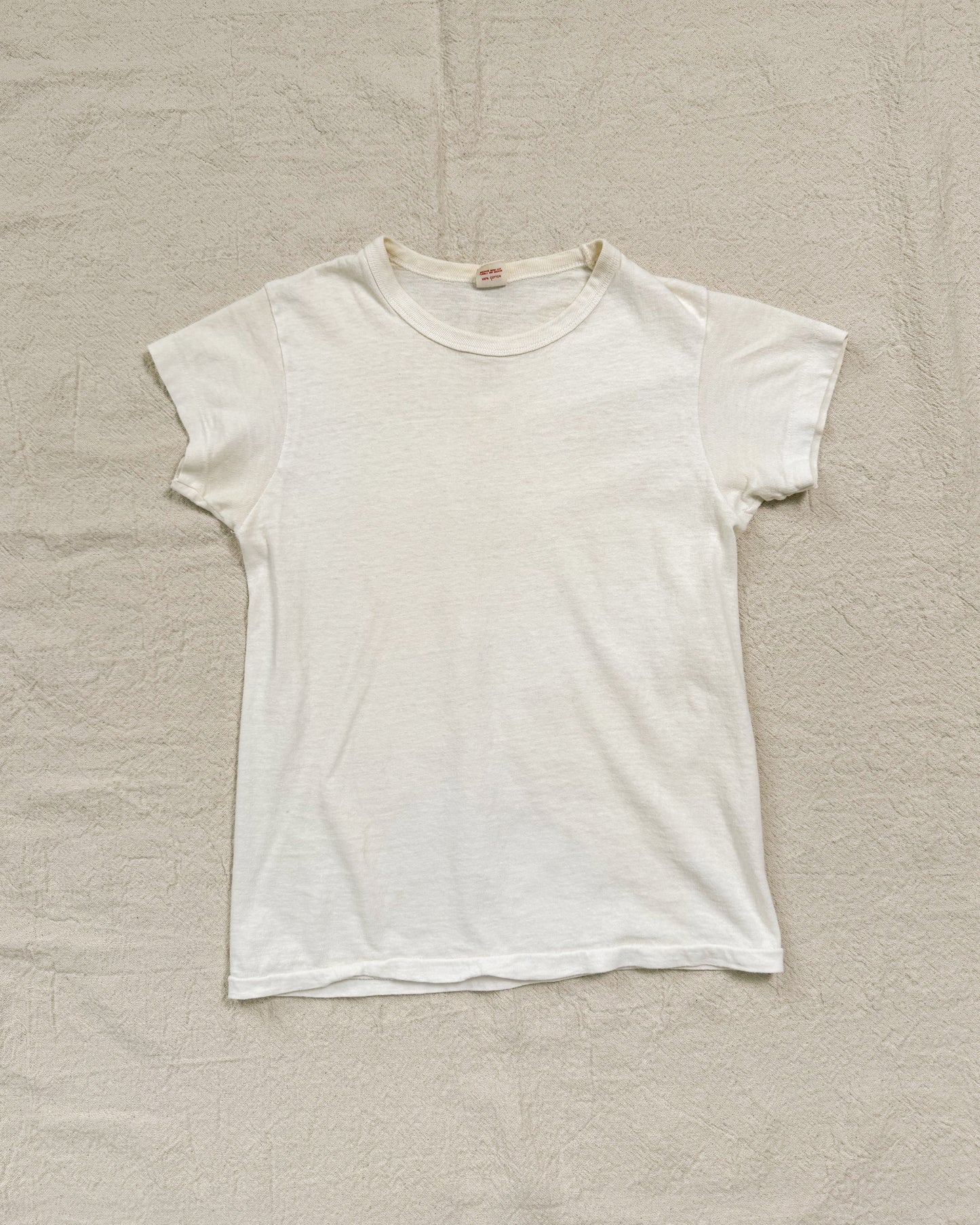 70s Hanes White Shirt | XS/Small