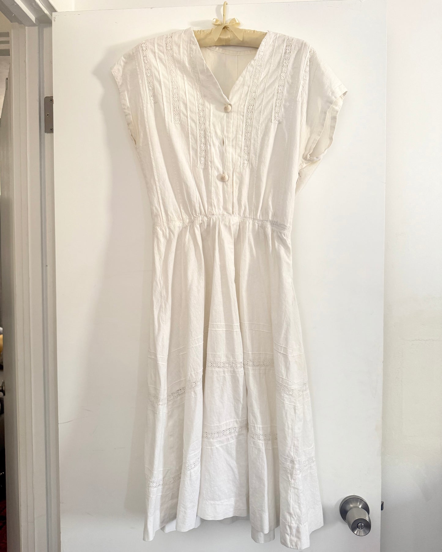 Vintage 50s White House Dress | Size M-L