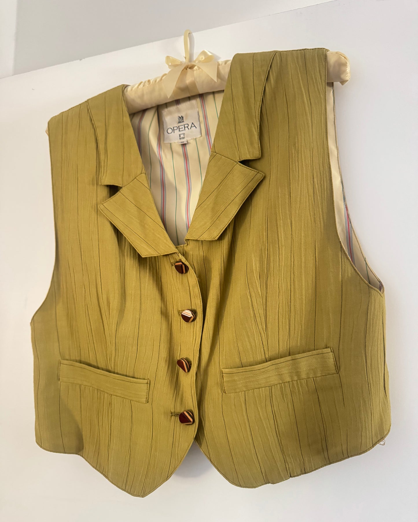Vintage 80s Green Vest | Size S-M