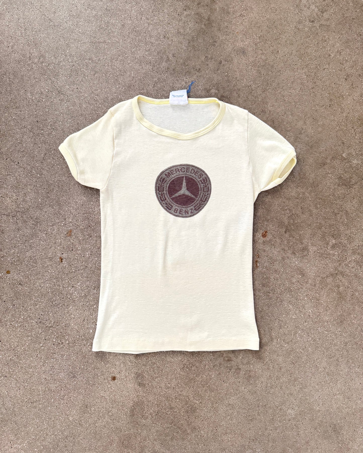 Vintage 70s Mercedes Shirt | Size XS