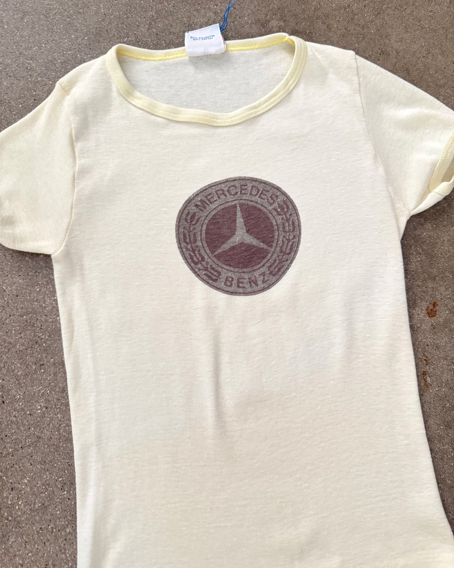 Vintage 70s Mercedes Shirt | Size XS