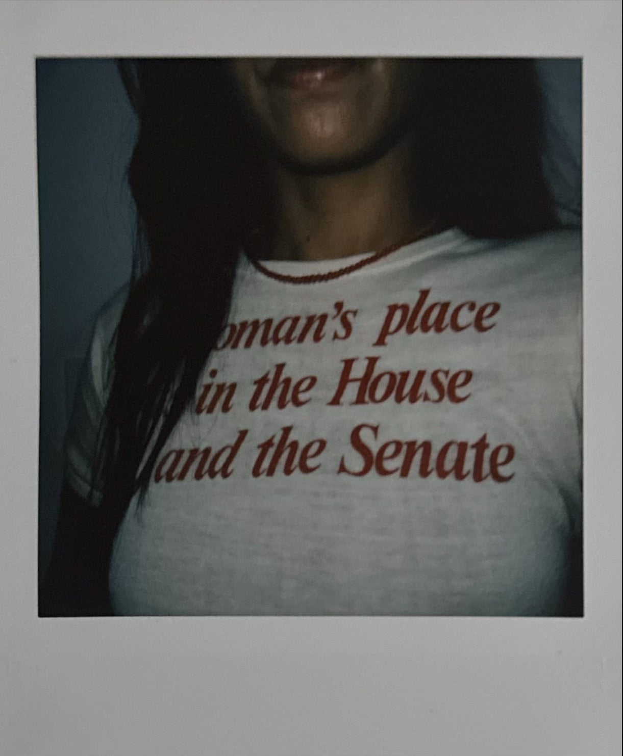 Vintage 70s "A woman's place is in the House... and the Senate" Shirt | Size XS/S