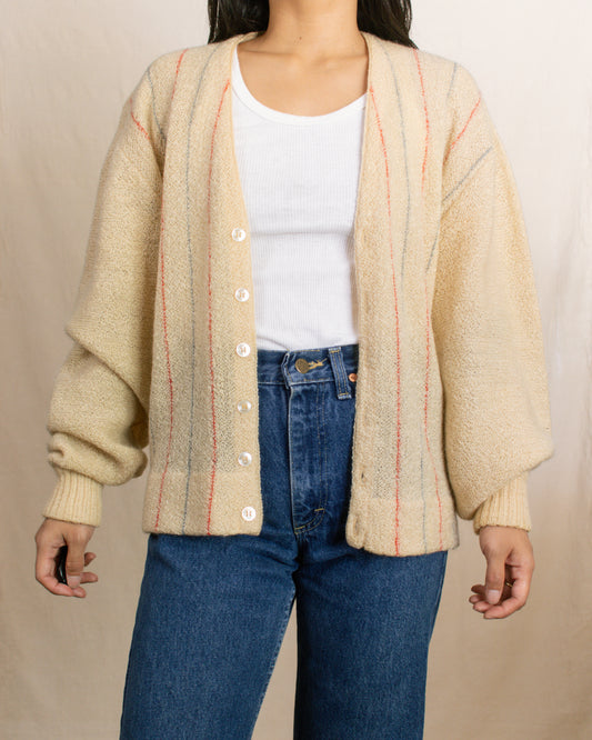 50s/60s Mohair Cardigan | Unisex Large