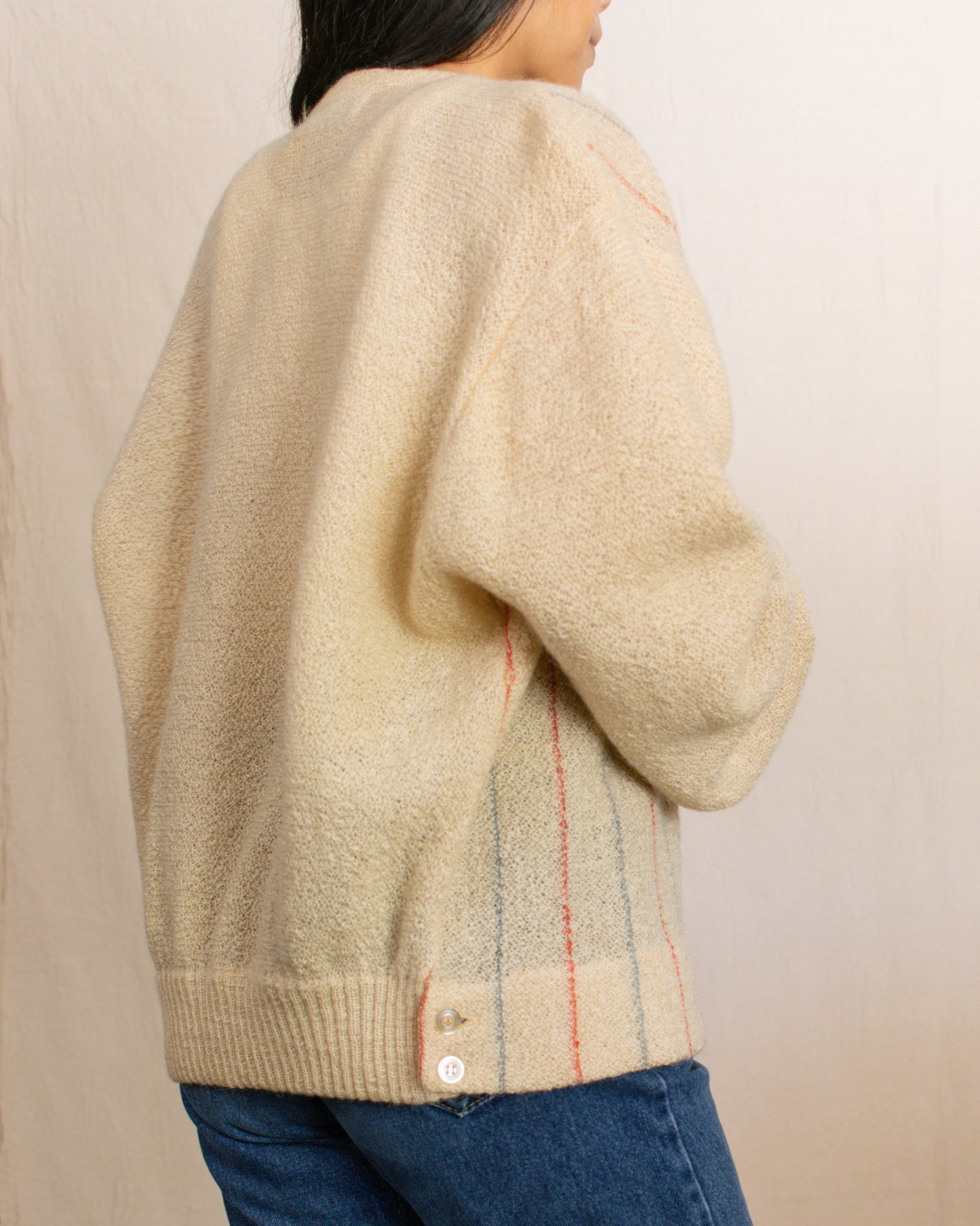 50s/60s Mohair Cardigan | Unisex Large