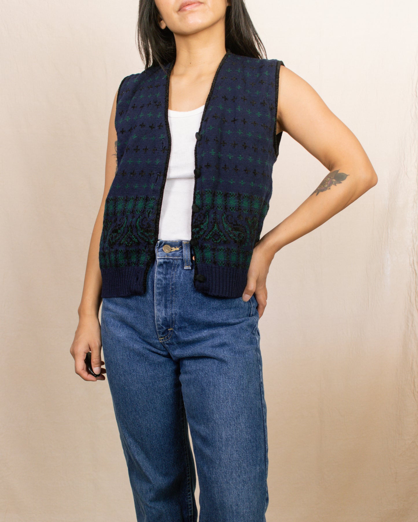 90s Pendleton Wool Vest | Small