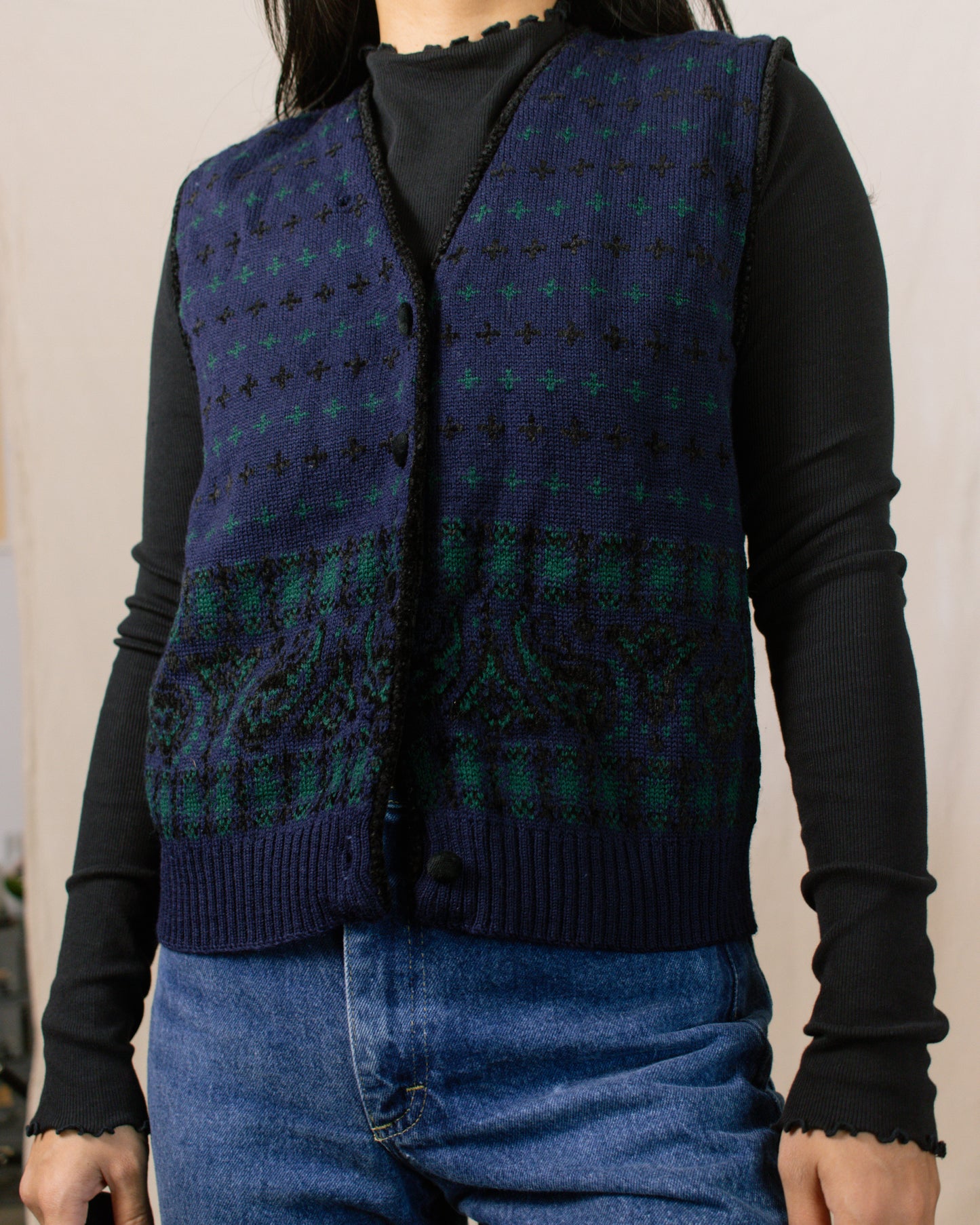 90s Pendleton Wool Vest | Small