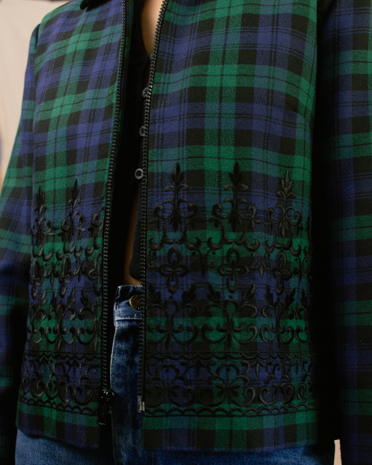 60s Plaid Jacket | Small/Medium