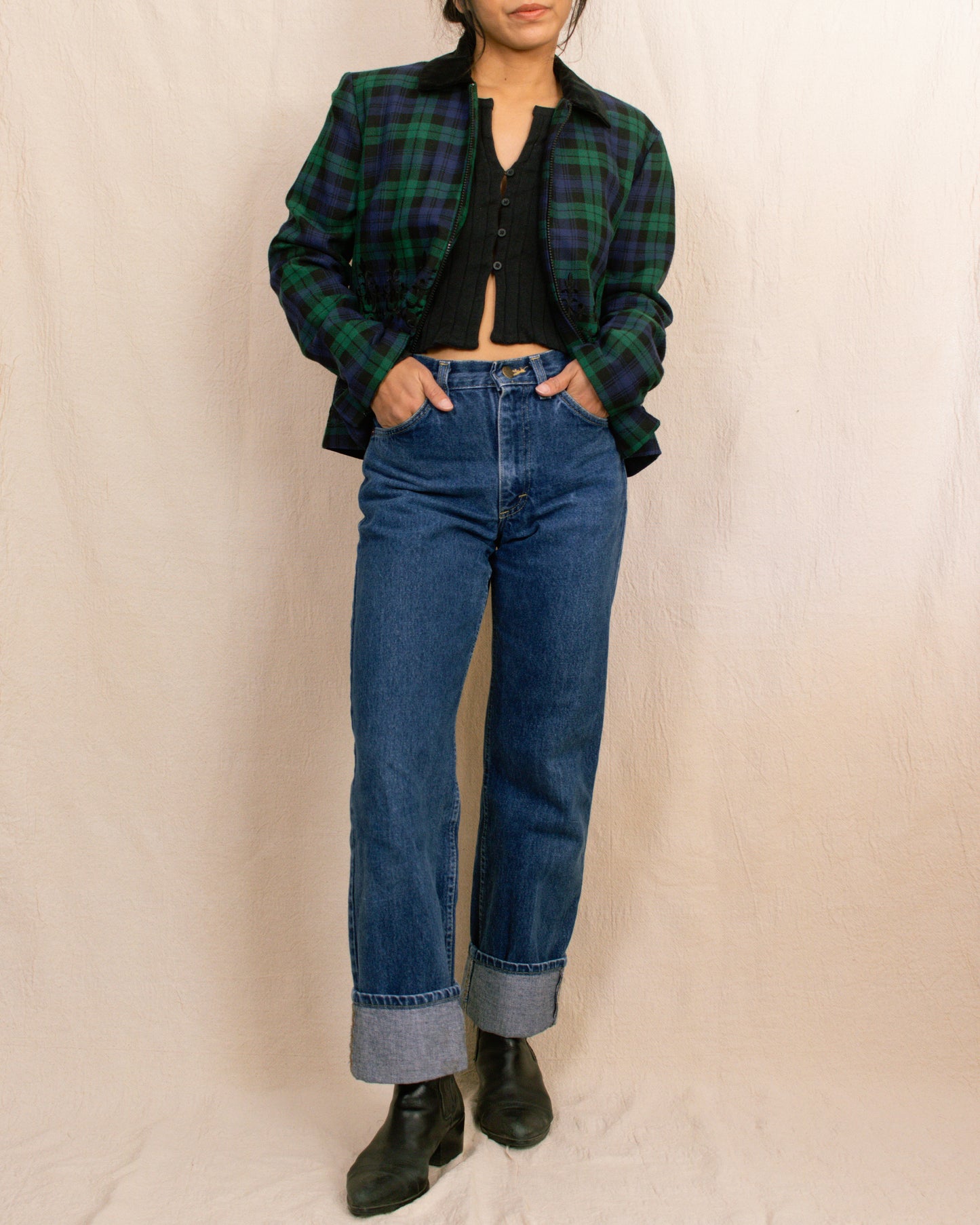 60s Plaid Jacket | Small/Medium