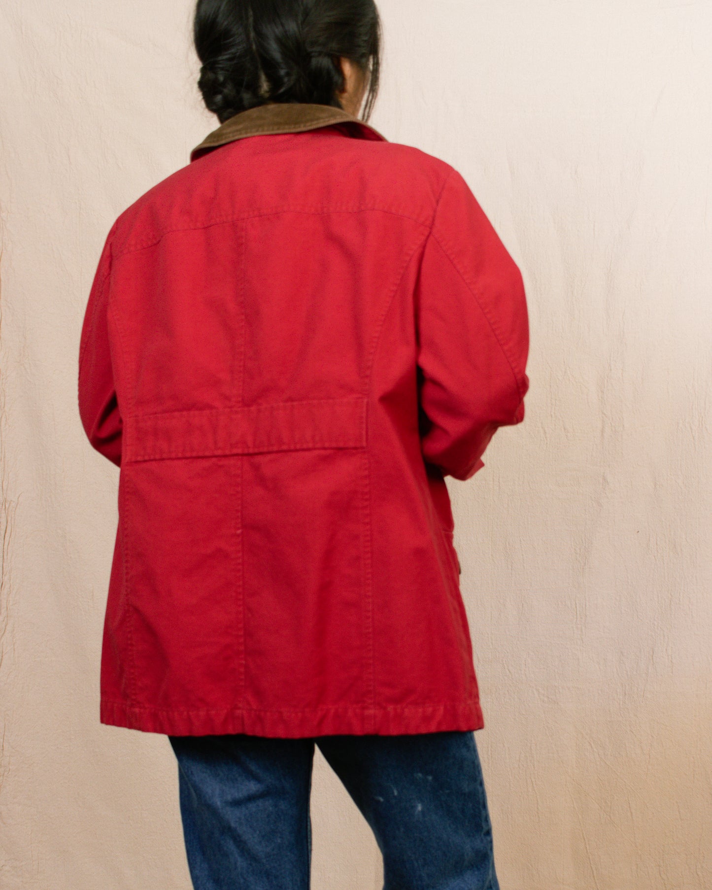 90s Red LL Bean Barn Jacket | Small