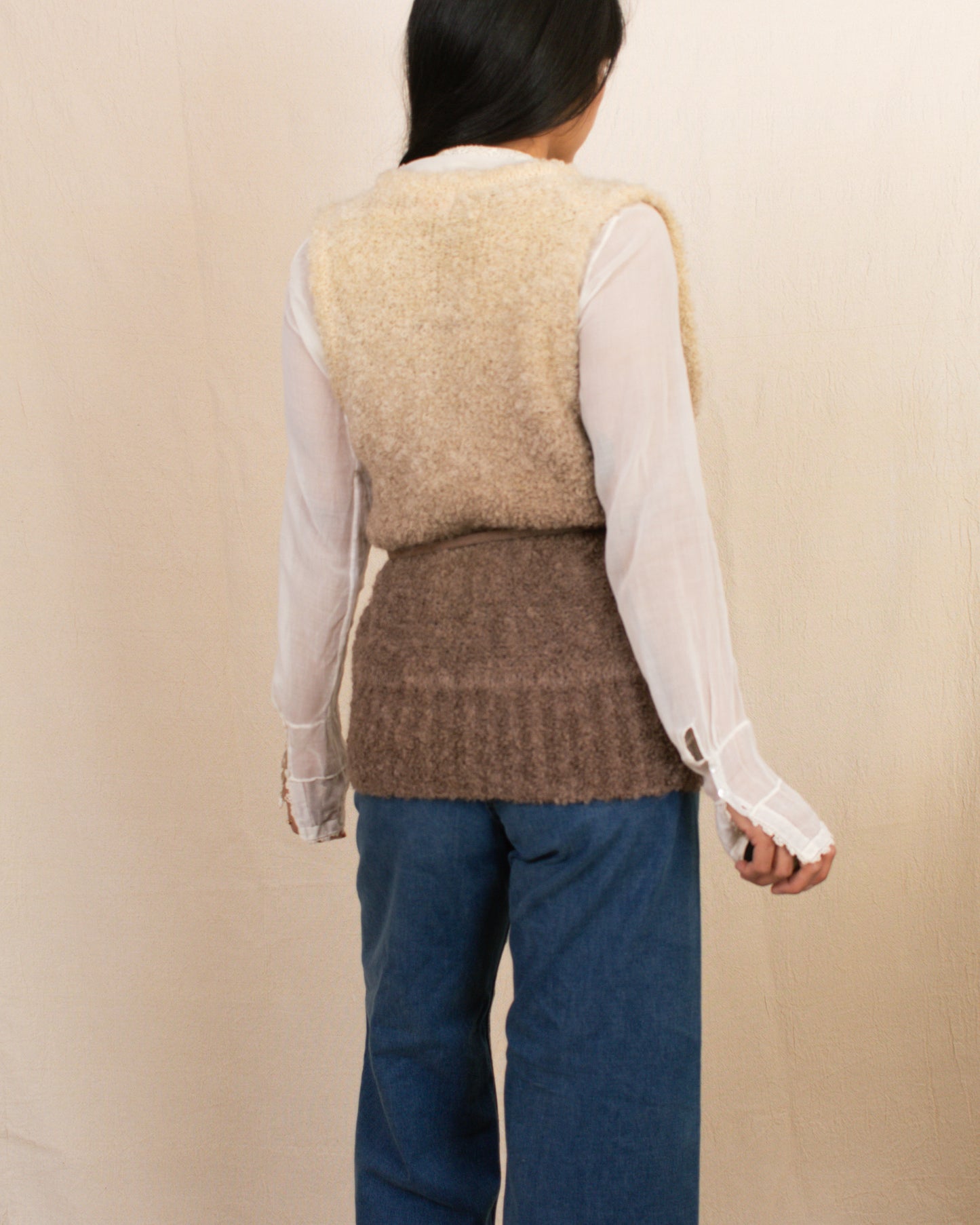 Vintage 60s/70s Mohair Vest | Size Small-Large