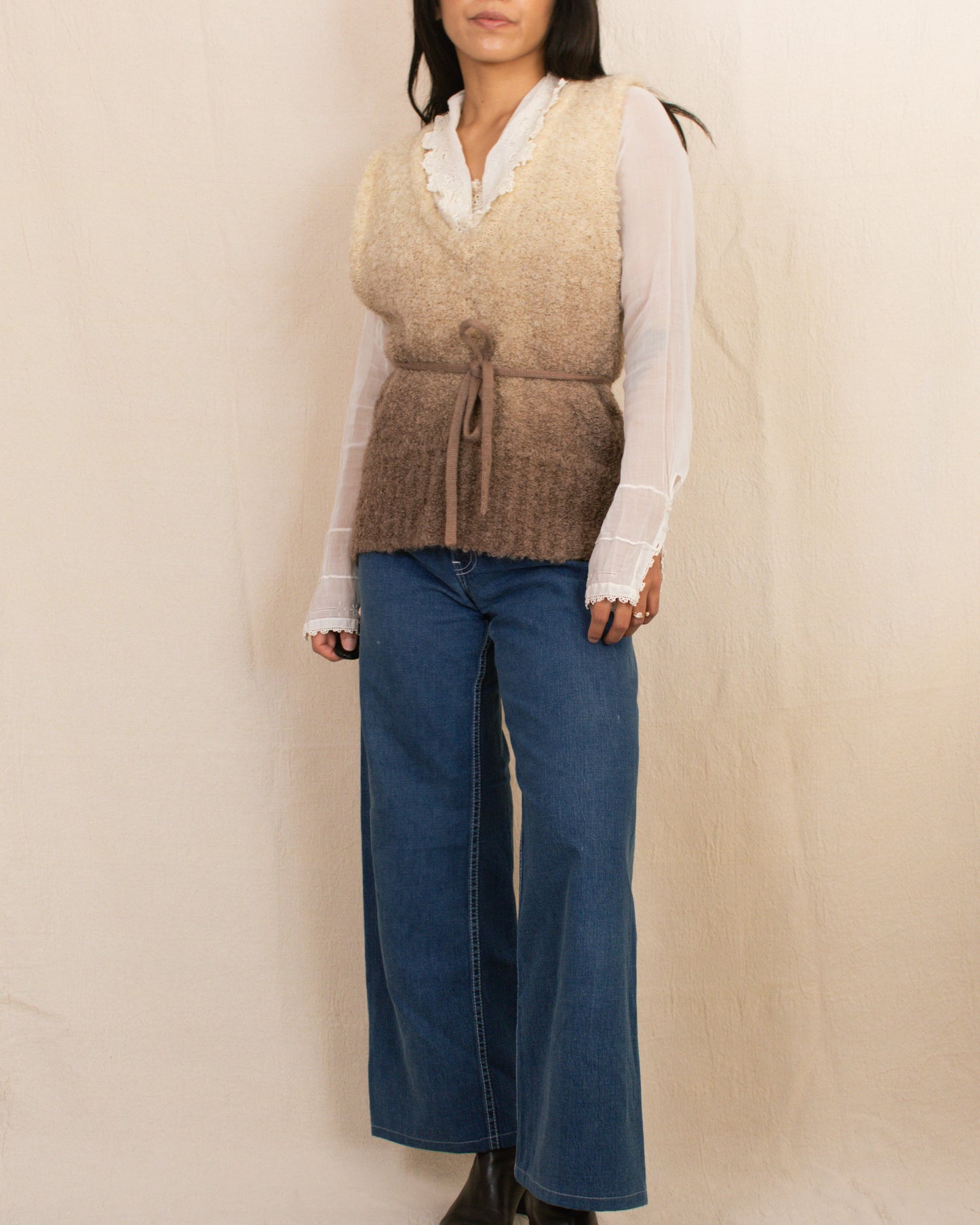 Vintage 60s/70s Mohair Vest | Size Small-Large