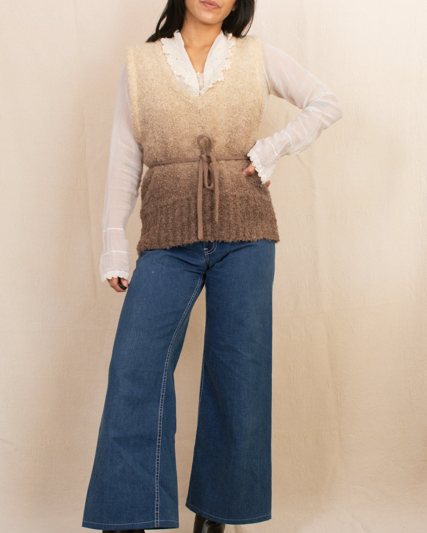 Vintage 60s/70s Mohair Vest | Size Small-Large